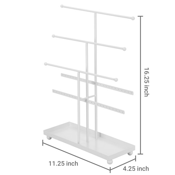 MyGift Decorative Tray with Display Bars Jewelry Stand Wayfair